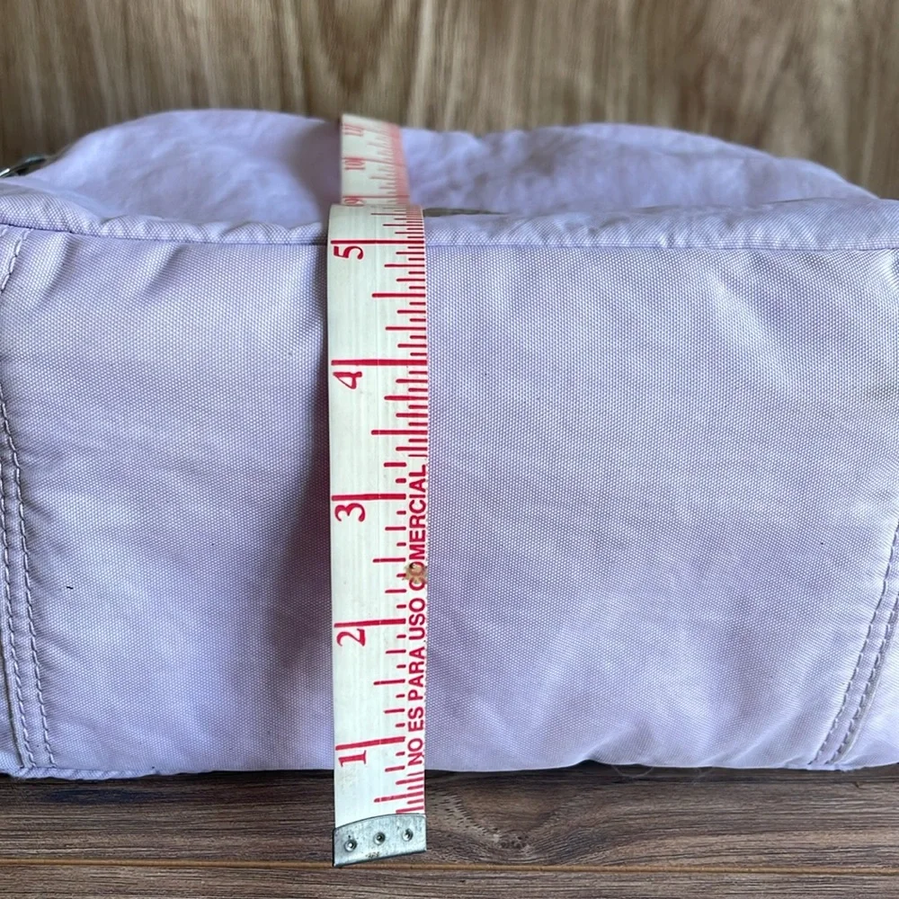 Kipling  Miyo Insulated Water Resistant Lavender Women's Bag with Pom Pom Charm - Picture 7 of 10